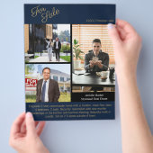 Real Estate Agent | Custom Logo Property Branding チラシ (手)