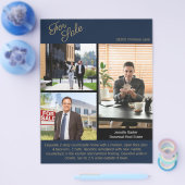 Real Estate Agent | Custom Logo Property Branding チラシ (シングル)