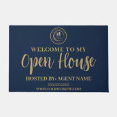 Real Estate Agent | Custom Logo Property Branding ドアマット (正面)
