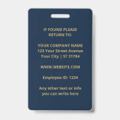 Real Estate Agent | Custom Logo Property Branding バッジ (裏面)