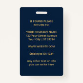 Real Estate Agent | Custom Logo Property Branding バッジ (裏面)