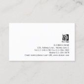 Real Estate Agent Faux Gold Monogram 名刺 (裏面)