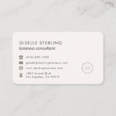 Real Estate Agent Feminine Professional 名刺 (裏面)