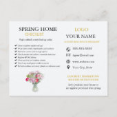 Real Estate Agent HELLO Spring checklist 案内ポストカード (裏面)