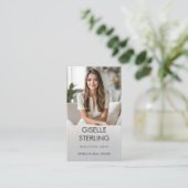 Real Estate Agent Luxury Metallic Photo  名刺 (スタンド正面)