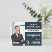 Real Estate Agent Marketing PROMOTION LOGO PHOTO  ポストカード (スタンド正面)
