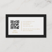 Real Estate Agent Minimalist Company Logo QR Code 名刺 (裏面)