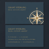 Real Estate Agent Nautical Compass Professional 名刺