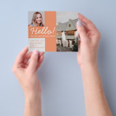 Real Estate Agent neighbor HELLO autumn fall チラシ (手)