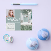 Real Estate Agent neighbor HELLO calling CARD  チラシ (シングル)