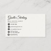 Real Estate Agent Neutral Photo  名刺 (裏面)