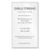 Real Estate Agent Neutral Professional マグネット名刺 (正面縦)