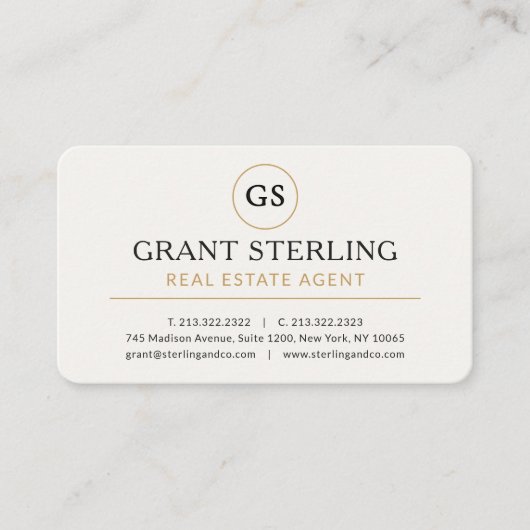 Real Estate Agent Professional 名刺 (正面)