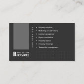 Real estate agent, Real estate company, Realtor 名刺 (裏面)