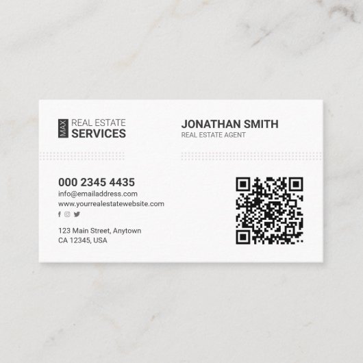 Real estate agent, Real estate company, Realtor 名刺 (正面)