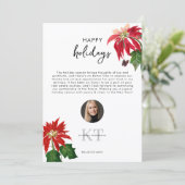 Real Estate Agent Realtor Christmas Happy Holidays サンキューカード (スタンド正面)