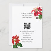 Real Estate Agent Realtor Christmas Happy Holidays サンキューカード (裏面)