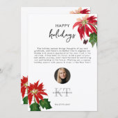 Real Estate Agent Realtor Christmas Happy Holidays サンキューカード (正面/裏面)