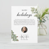 Real Estate Agent Realtor Christmas Happy Holidays サンキューカード (スタンド正面)