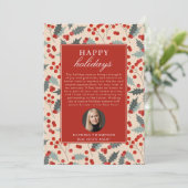 Real Estate Agent Realtor Christmas Happy Holidays シーズンカード (スタンド正面)