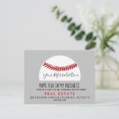 real estate Baseball referrals Announcement 案内ポストカード (スタンド正面)