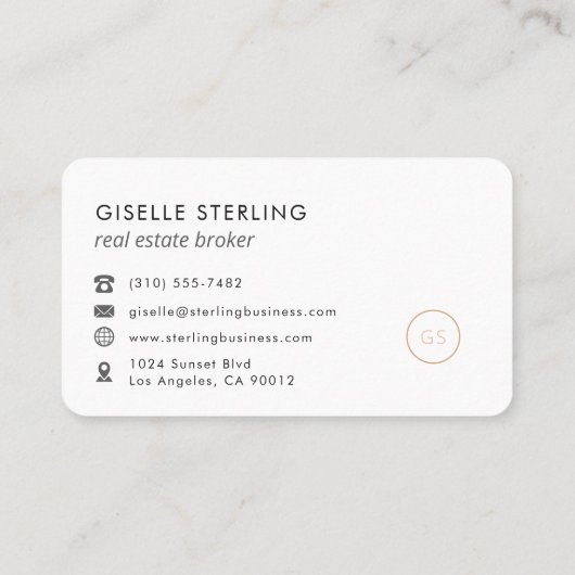 Real Estate Broker Professional 名刺 (裏面)