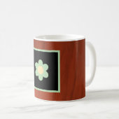 Real Estate Brown, Floral Coffee Mug コーヒーマグカップ (正面右)