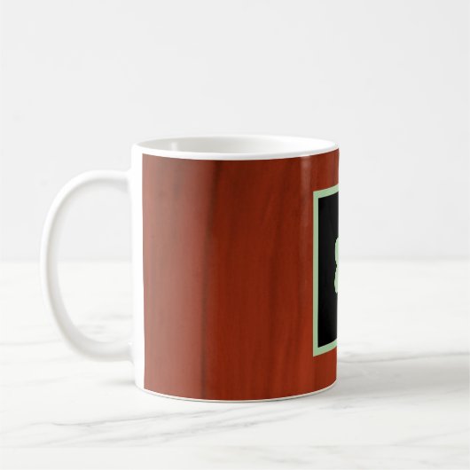 Real Estate Brown, Floral Coffee Mug コーヒーマグカップ (左)
