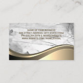 Real Estate Buildings Logo | Marble Stone 名刺 (裏面)