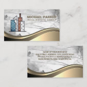 Real Estate Buildings Logo | Properties 名刺 (正面/裏面)