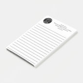 Real Estate Business Logo Custom Lined Realtor ポストイット (アングル)