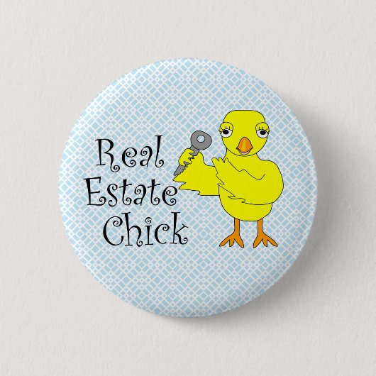 Real Estate Chick Ornament 缶バッジ (正面)