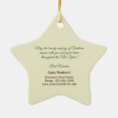 Real Estate Christmas | Budget Home Decor Retro セラミックオーナメント (裏面)