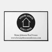Real Estate Company Custom Business Logo Office ドアマット (正面)