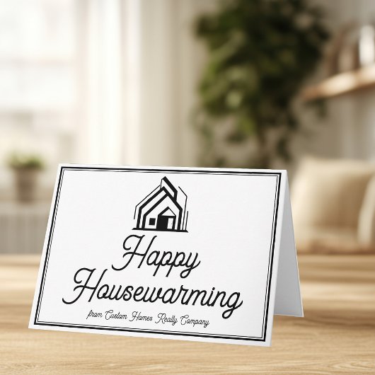 Real Estate Company Custom Logo Elegant Realtor カード