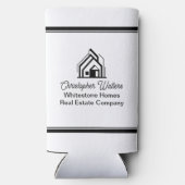 Real Estate Company Customized Realtor Logo スリム缶クーラー (裏面)