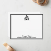 Real Estate Company Customized Realtor Logo ノートカード (正面/裏面インサイチュ)