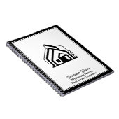 Real Estate Company Customized Realtor Logo ノートブック (右側)