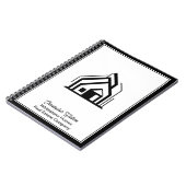 Real Estate Company Customized Realtor Logo ノートブック (左側)