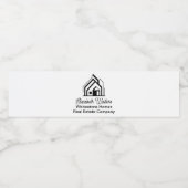 Real Estate Company Customized Realtor Logo ペットボトルラベル (シングルラベル)