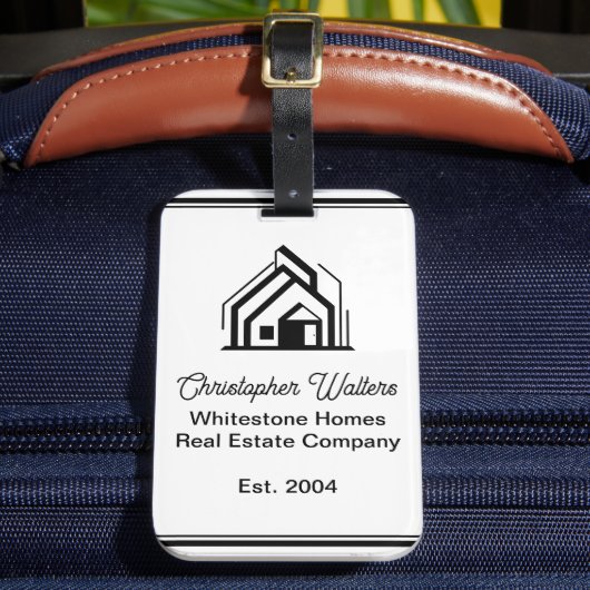 Real Estate Company House Personalized Realtor ラゲッジタグ (正面インサイチュ2)
