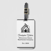 Real Estate Company House Personalized Realtor ラゲッジタグ (正面縦)