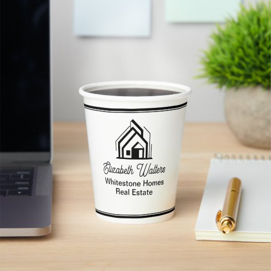 Real Estate Company Realtor Open House Logo 紙コップ (インサイチュ)