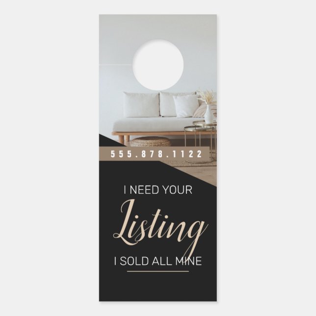 Real Estate Door Hanger ドアノブサイン (正面)