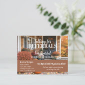 Real Estate Fall Referral Postcard – “Falling for  案内ポストカード (スタンド正面)