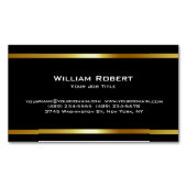 Real Estate Golden House Logo Modern Realtor マグネット名刺 (正面)