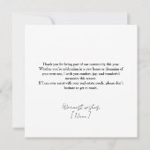 Real estate Happy holidays Christmas greeting  カード (裏面)