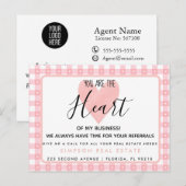 real estate heart of my business referral card 案内ポストカード (正面/裏面)