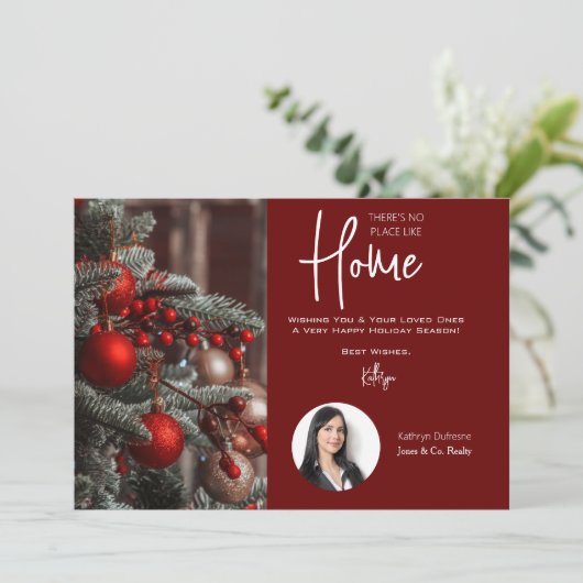 Real Estate Holiday Greetings 招待状 (スタンド正面)