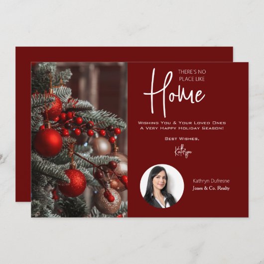 Real Estate Holiday Greetings 招待状 (正面/裏面)